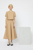 A-LINE MIDI SKIRT