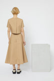 A-LINE MIDI SKIRT
