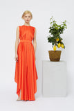 BELTED LONG DRESS