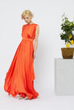 BELTED LONG DRESS