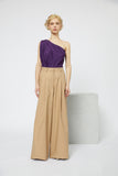 ONE-SHOULDER TAFFETAS TOP