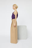 ONE-SHOULDER TAFFETAS TOP