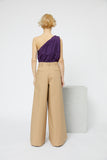 ONE-SHOULDER TAFFETAS TOP