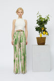 PRINTED RUFFLED PANTS