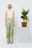 PRINTED RUFFLED PANTS