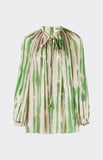 PRINTED V-NECK BLOUSE