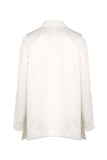WHITE SATIN BLAZER